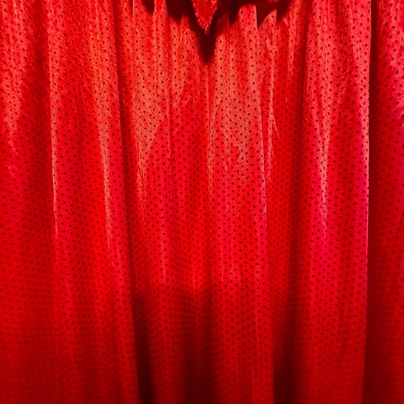 Vintage Red Lace Trim Chemise Medium - Picture 4 of 6